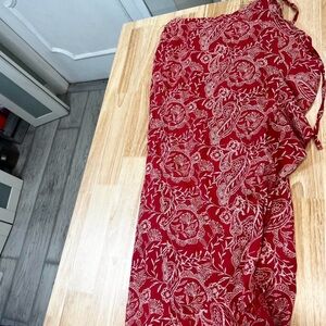 Red Floral Women's skirt